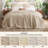 Bedsure Cotton & Rayon from Bamboo Waffle Blanket, Lightweight and Breathable for Year-Round Comfort-108924545-108924554