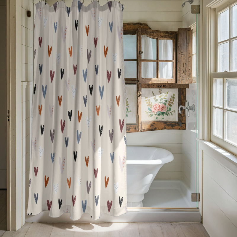 Creative Boho Soul - Rideau de douche standard 1 pièce, H 74 po x l 71 po