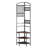 Corner Hall Tree, 71.3 in Coat Rack with Hooks, Top Shelf & Steel Frame, Freestanding Clothes Shoes Rack Storage Organizer with Anti-Tip Set, Adjustable Non-Slip Feet for Entrance Closet Office