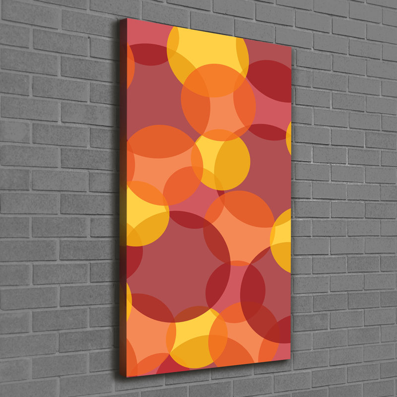 Coloured Circles - Wrapped Canvas Print