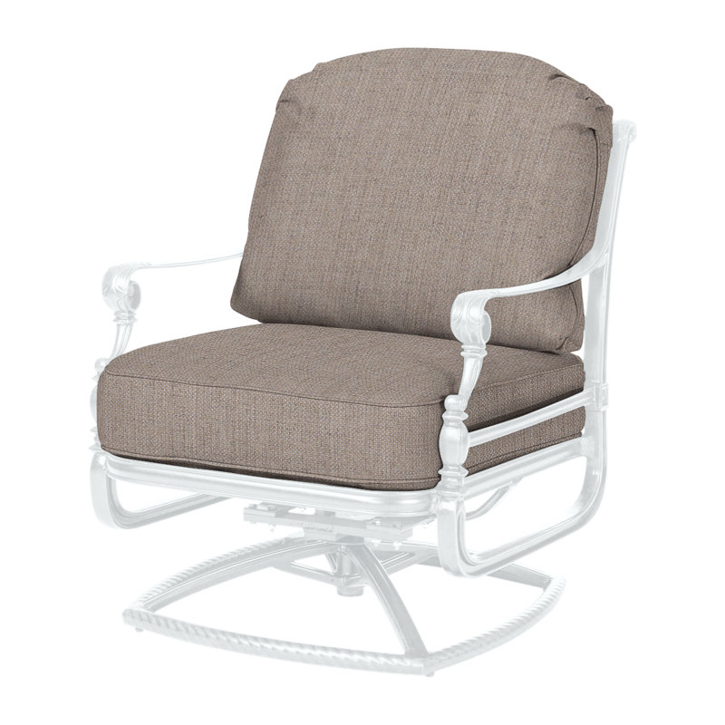 Grand Terrace Outdoor Rocker Chair, Cast Ash Sunbrella® Plainweave, Bronze