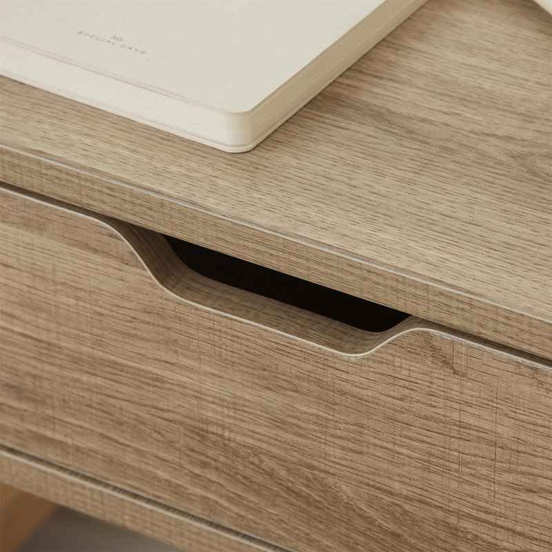 Mullica 40cm W Manufactured Wood Bedside Table