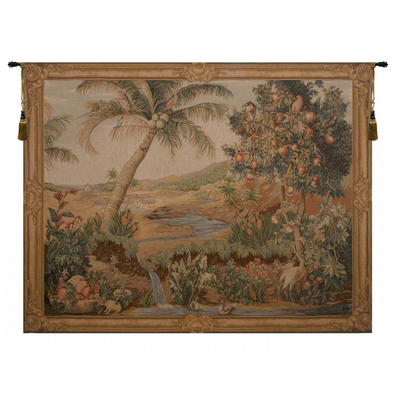 Loom Woven Cotton Blend Wall Hanging, 58" H x 78" W x 0.10" D