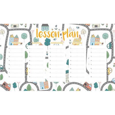 Magnetic Lesson Plan City Streets