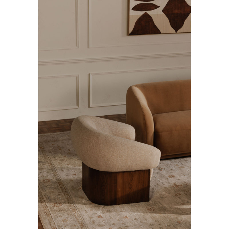 Dandenong Accent Chair, Tan Polyester