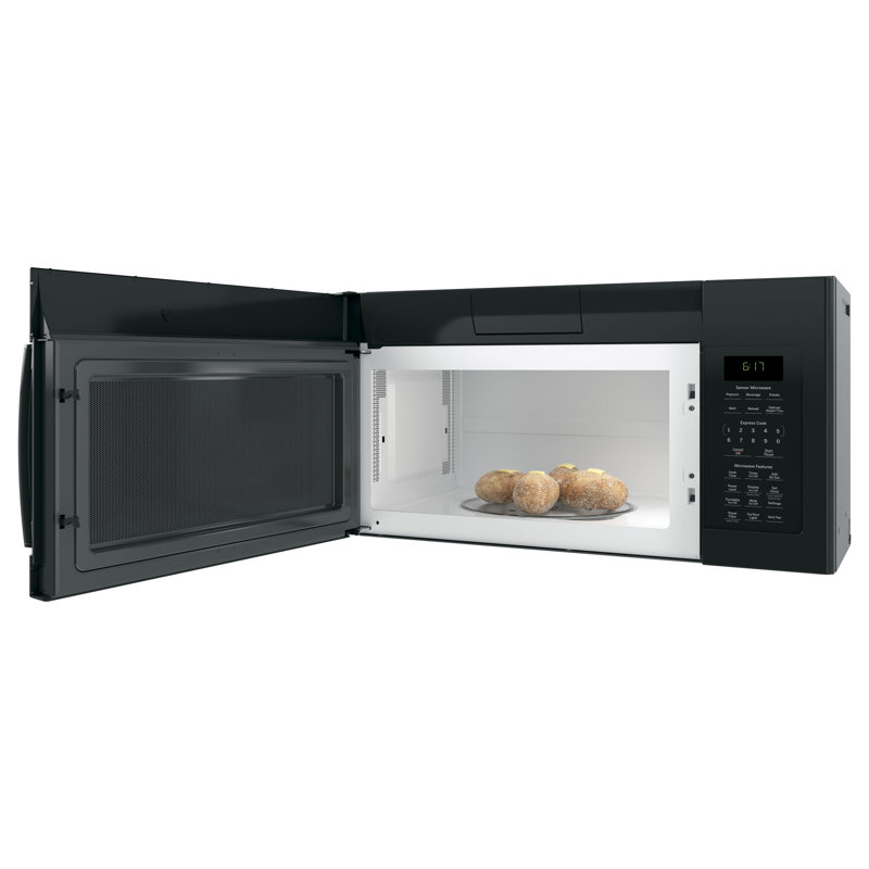 GE® 1.7 Cu. Ft. Over-the-Range Sensor Microwave Oven, Black