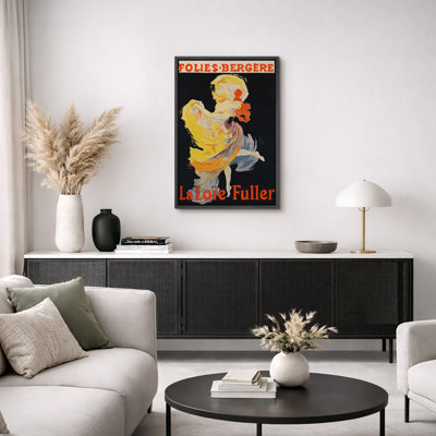 Art Nouveau Dancer La Loie Fuller Artwork, Vintage Living Room Pictures, Framed Canvas Giclee Print Wall Art
