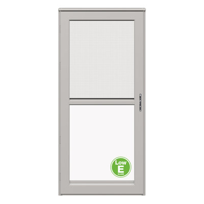 Platinum Retractable Screen with Low-E Storm Door (handle sold separately)
