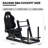Anman Pro Racing Simulator Cockpit Aluminum with Black Seat Fit Logitech Thrustmaster, Not Include Steering wheel & Wheels & Pedals and Shifter Handbrake
