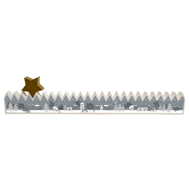 Snow Scene 3D Wood Advent Calendar