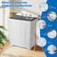 Machine à laver portative 28 lb avec lavage de 18 lb et essorage de 10 lb, machine à laver les cuves compacte avec pompe de vidange, mini laveuse portative pour la maison, le camping, les véhicules récréatifs et les petits espaces Clickoods, bleu-130444304