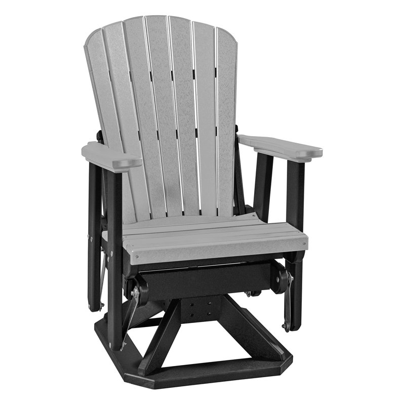 Chaise d'extérieur en plastique Bewley, Gris clair / noir