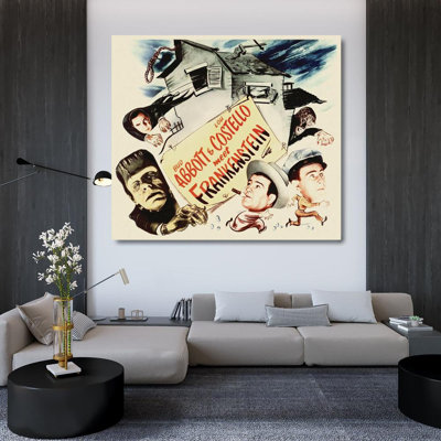 Hollywood Photo Archive Gallery Canvas Art: Abbott and Costello, Meet Frankenstein (64_487830) 487830