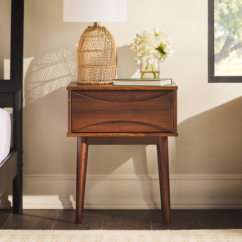 Table de chevet 1 tiroir Mid-Century