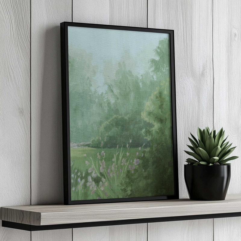 «Amethyst Iris Meadow II» par Grace Popp, reproduction d'art, H 30 po x l 20 po, Cadre ouvert sans passe-partout, Noir