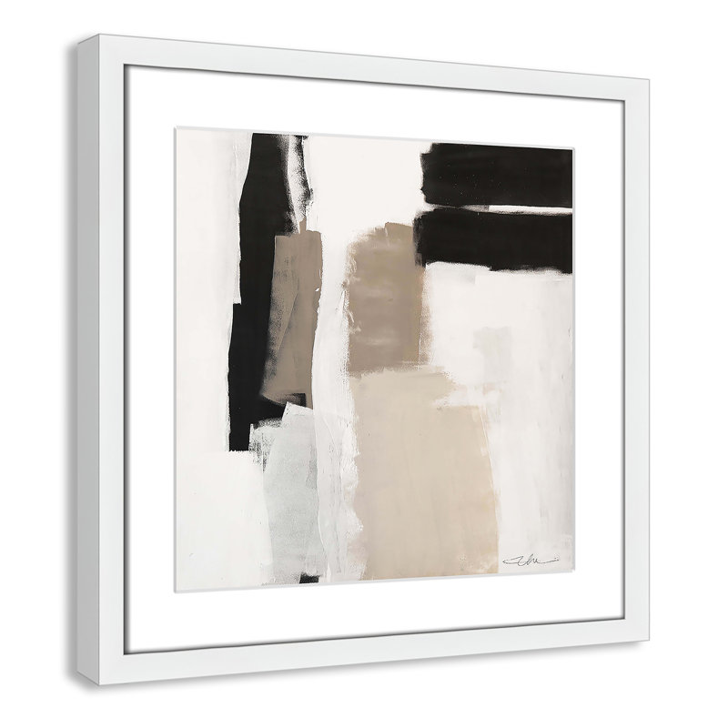 «Earth Scapes II-A» par Casa Fine Arts, H 17 po x l 17 po x P 0,75 po, Encadré de boîte blanc