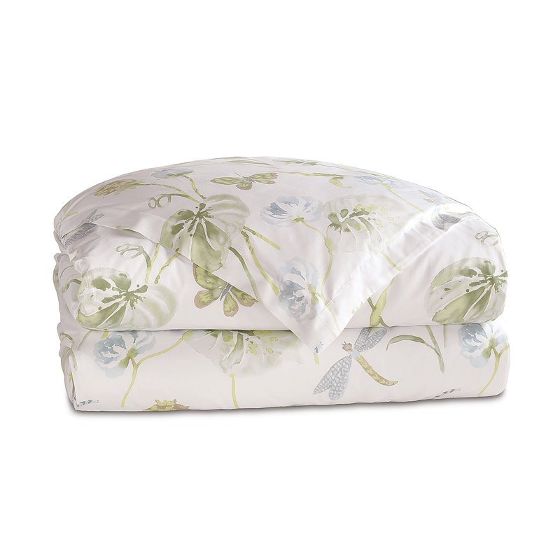 Carlotta Sateen Floral Duvet Cover, Full Duvet Cover