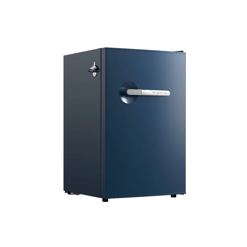 Frigidaire 4.5 Cu. Ft. Retro Compact Refrigerator with Chiller Compartment, Mini Fridge with Built-in Side Bottle Opener, Azure