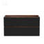 Meuble-lavabo mural 36 po avec tiroirs noirs doux SANS lavabo, armoire murale flottante pour salle de bain moderne, KD