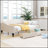 Upholstered Tufted Daybed with Two Drawers, Durable Linen Fabric for Comfort and Space Efficiency