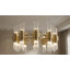 Lustre transitionnel en verre satiné 24 lumières-151997459-151997456