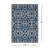 Navy Rectangle Polypropylene Area Rug 5'3" X 7'6"