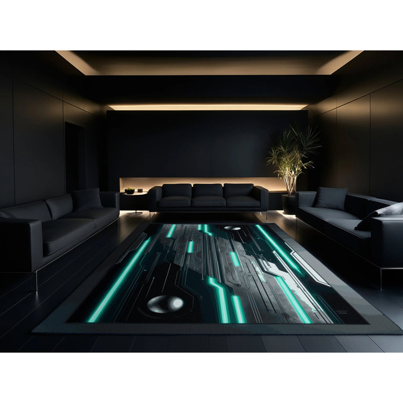Void Cluster Rug, Square 3'