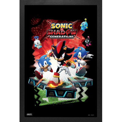 Sonic- Shadow Generations - Game Key Art 11x17 Gel-Coat Framed Print