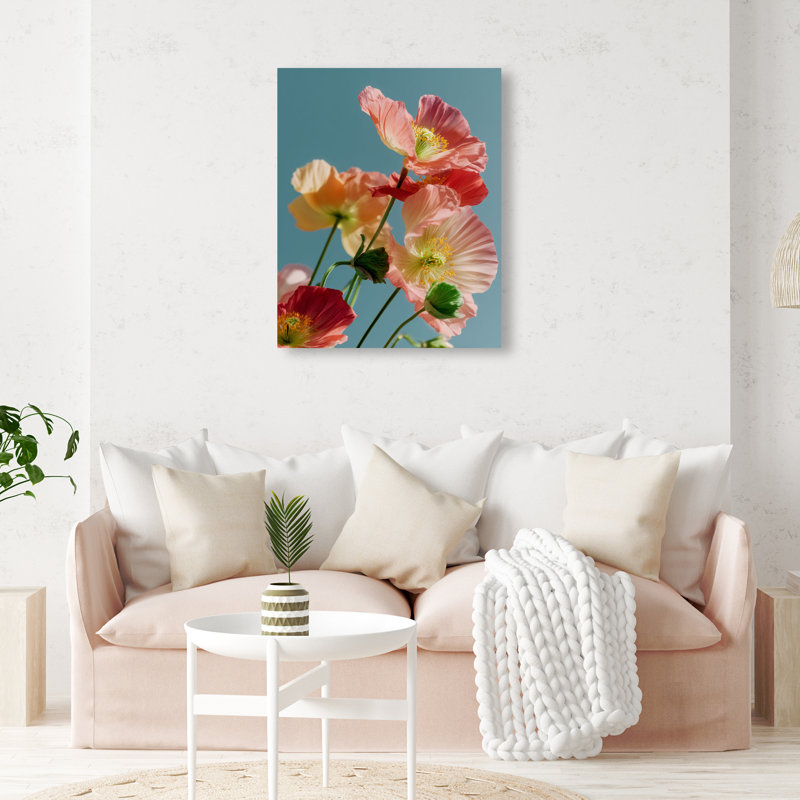 Poppy Bloom III Print by Oliver Gal, Gallery Wrapped, 20"H x 24"W