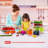 Food Storage Containers Fridge Produce Saver- Stackable Refrigerator Organizer Keeper Drawers Bins Baskets With Lids And Removable Drain Tray For Veggie, Berry And Fruits, 1 Medium And 1 Large