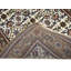 Tapis tribal crème à motif floral indo-bidar 3 x 5