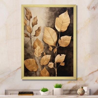 Harmonie des feuilles brunes et brunes VI