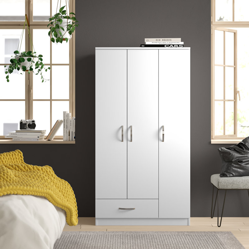 Hovag 3 Door Manufactured Wood Wardrobe