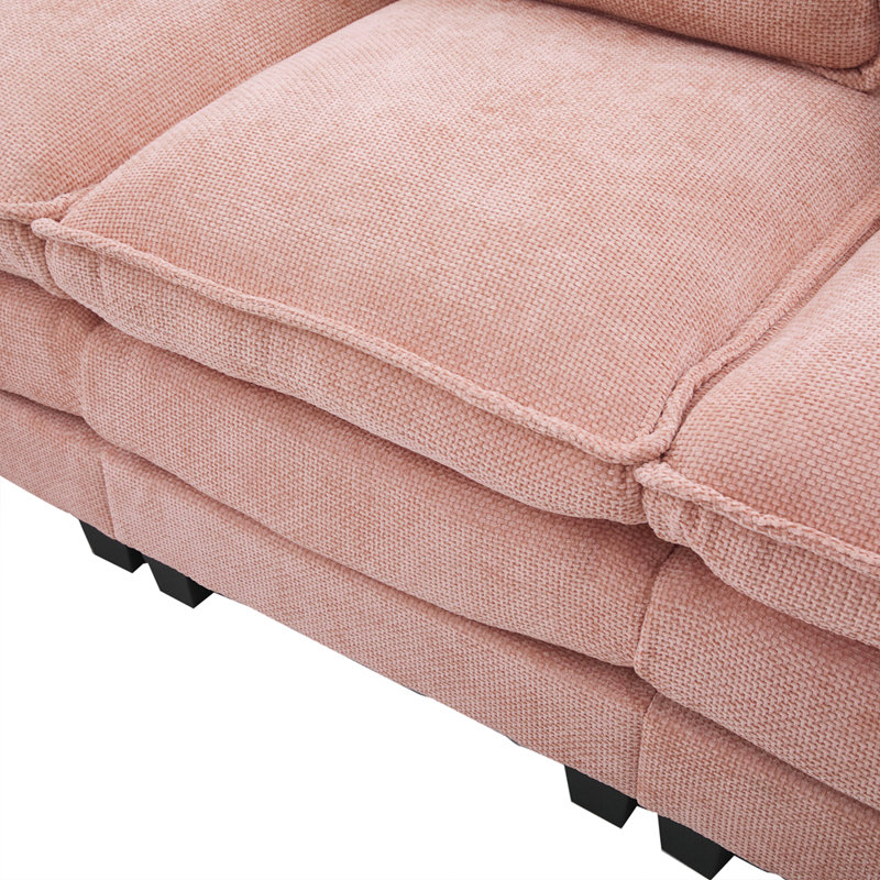 Latitude Run® 106" U Shape Sectional Sofa Cloud Couch with Chaise ...