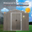 Remise de rangement extérieure en métal 8 x 10 pi avec fondation en métal-118091680