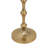 D5x19" Slender Aluminum Taper Candle Holder With Bead Accents, Bronze