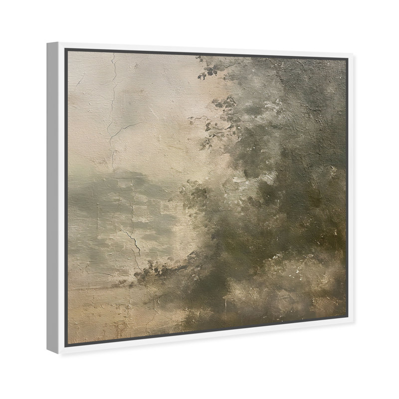 Crumbled Verdancy Canvas Landscape & Nature Print by Oliver Gal, Black Frame, 12 x 12, 21"H x 21"W, White Frame