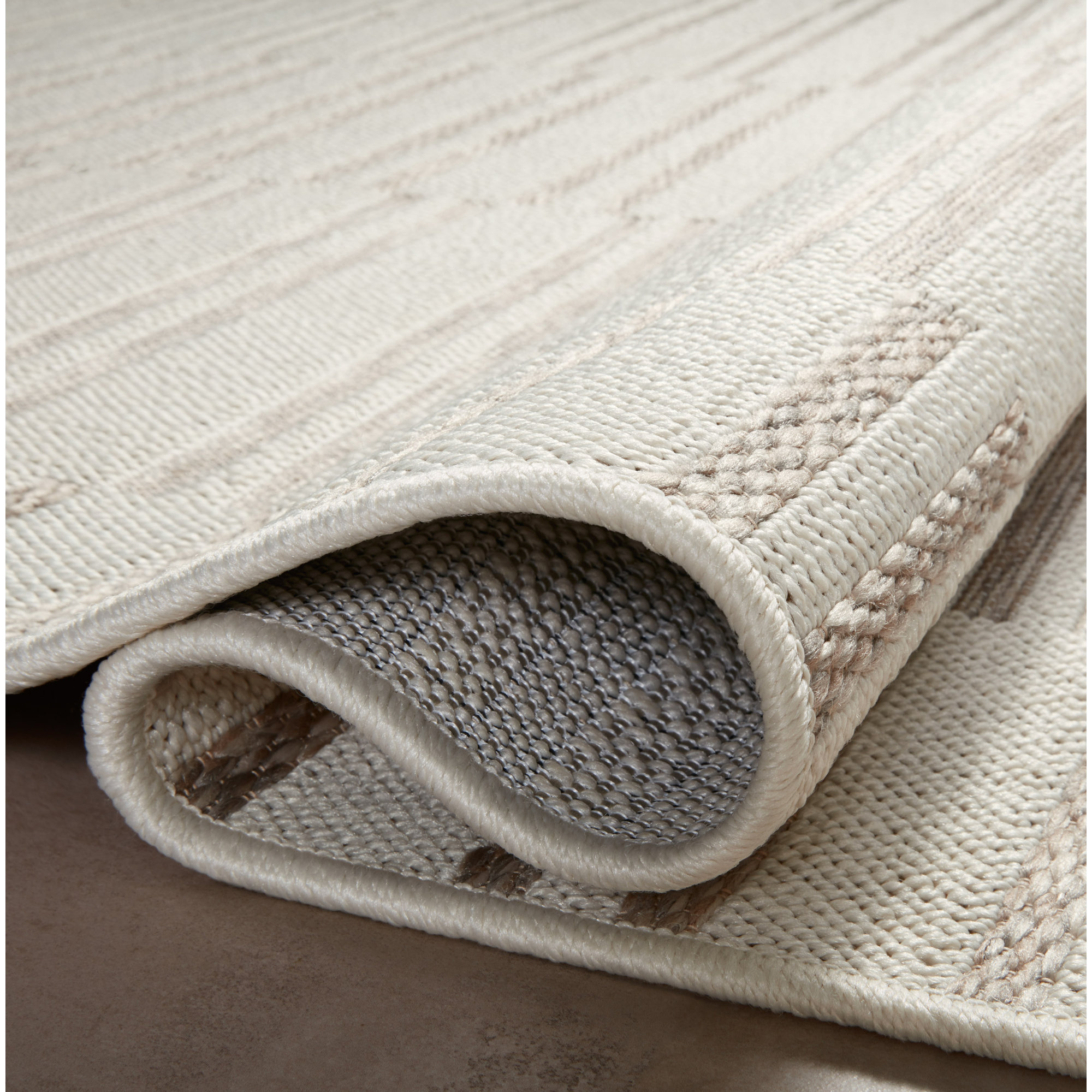 Malibu Brown/Beige Indoor / Outdoor Area Rug, Runner 2'3" x 7'7"