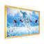 Paysage hivernal «Loup sautant» - peinture sur toile-67406205-67406200
