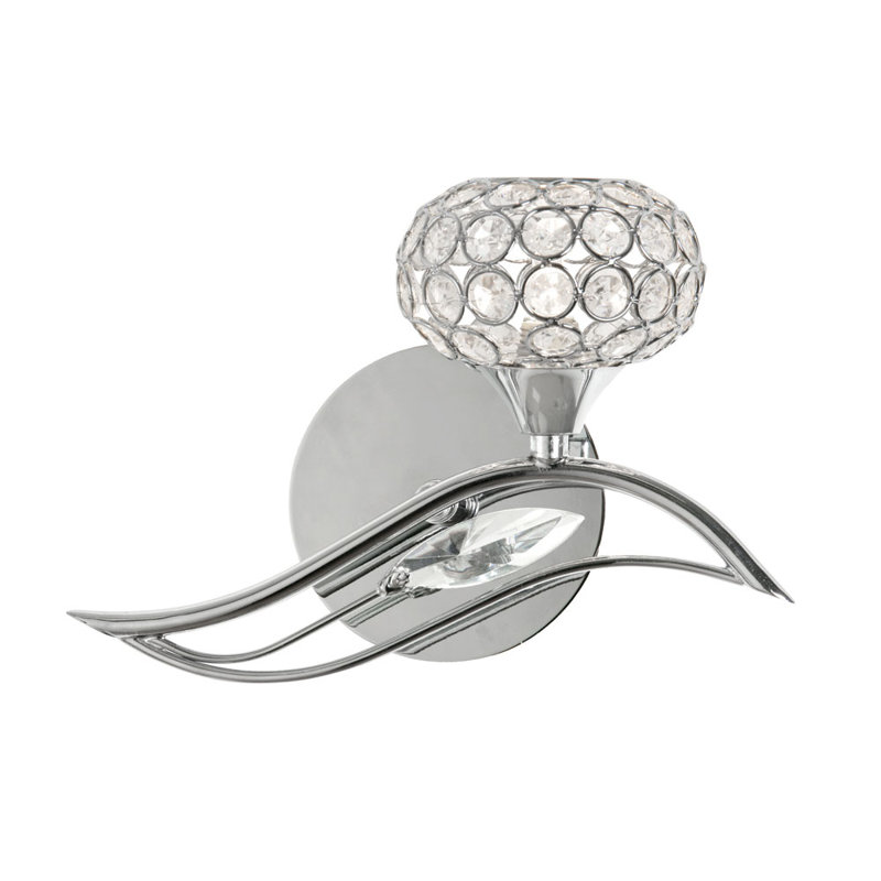 Newton Armed Sconce, Chrome
