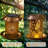 Farmhouse Solar Outdoor Lanterns With Bird Feeder