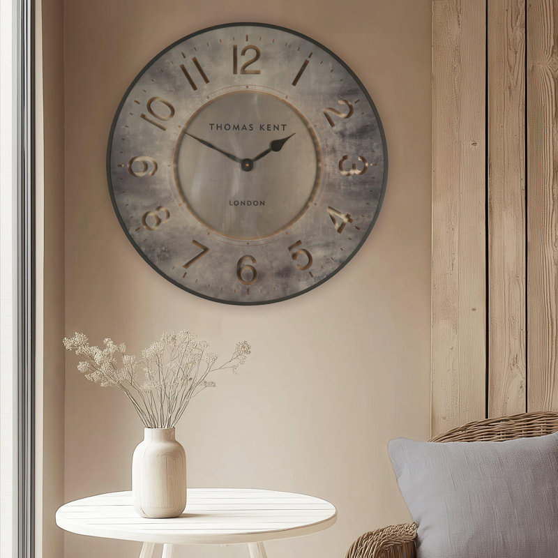 Circle Tabletop Clock, 74 cm H x 74 cm W x 6 cm D