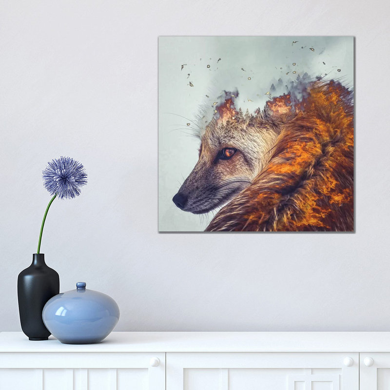 Firefox 1 Piece Wall Art on Canvas, 45.72 cm H x 45.72 cm W x 1.91 cm D, Wrapped Canvas