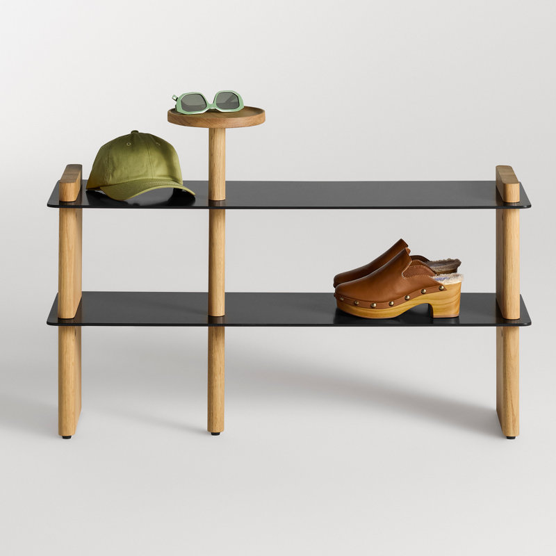 Shoegaze Shoe Rack, White Oak/Oblivion