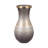  Sculptural Urn Glass Vase with Rim for Home Decor - Decorative Tall Flower Vase Accent for Shelf, or Living Room Table Styling - Brown & Ivory-737622003