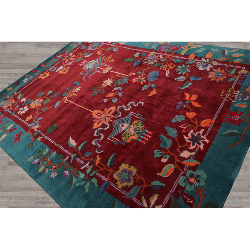Tapis intérieur / extérieur rectangulaire One-of-a-Kind Rei, Rectangle 9 pi x 12 pi