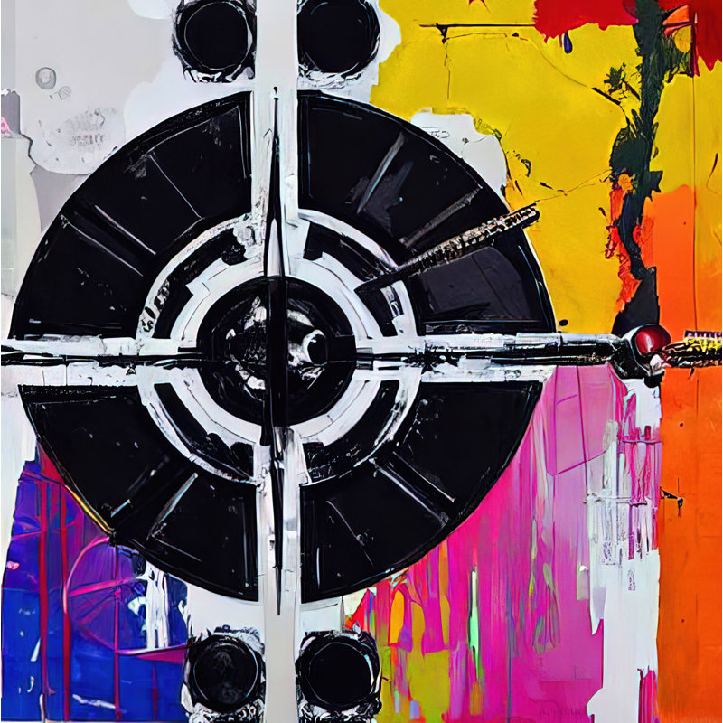 «Starwars Spacestation One» par Stephen Chambers, impression sur toile tendue, L 15 po x H 15 po