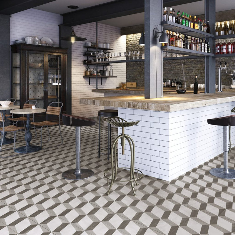Carreau de porcelaine pour plancher et mur 24 po x 24 po Bondi Blocks