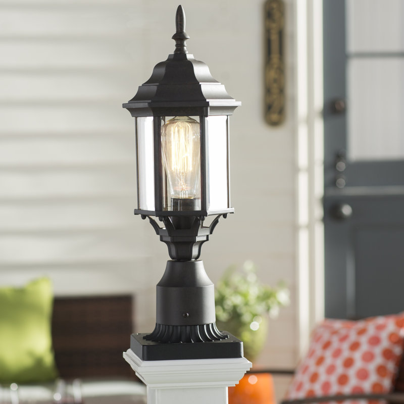 Tête de lanterne câblée à 1 lumière H 17,9 po Mahtotopa, Noir