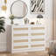 Commode de chambre blanche 8 tiroirs-914417987